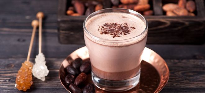 Какова калорийность какао порошка, напитка, с молоком, сахаром, — подробно